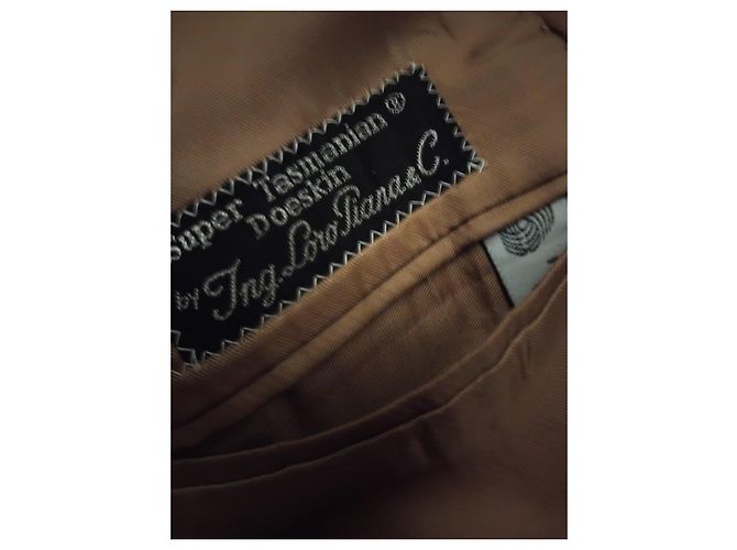 Loro Piana Brown Wool Double-Breasted Jacket - view 4