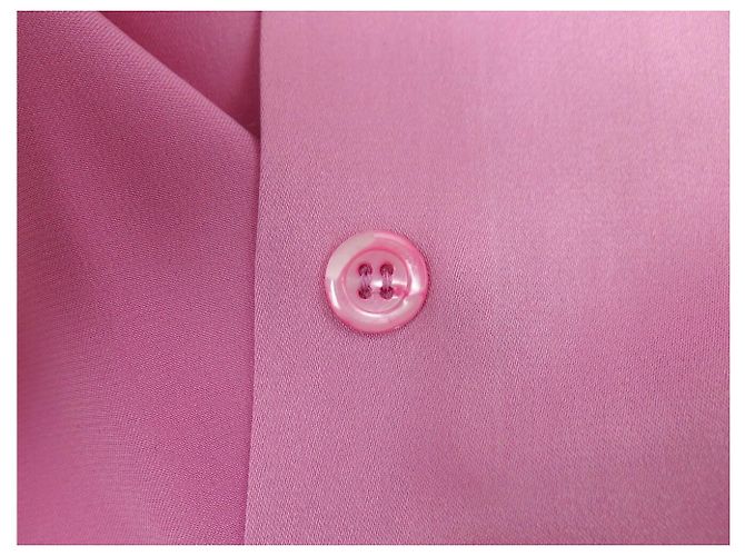CAMISA CHANEL 31 RUE CAMBON BLOUSE 38 M SEDA ROSA CORBATA LAVALIERE TOP - vista 12