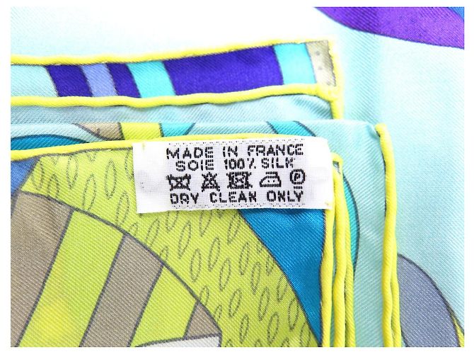 Hermès NEU HERMES PARADIS DE SOIE TUCH 140 CM RIESIGES SEIDENQUADRAT SILK SCARF Blau - Ansicht 12