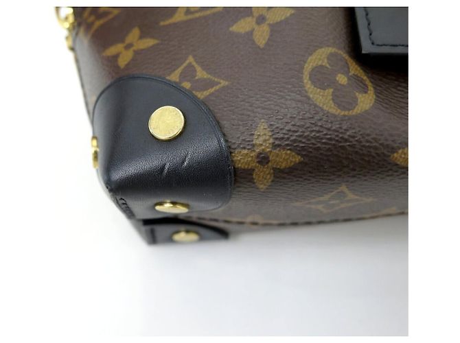 Petite Malle BORSA A MANO LOUIS VUITTON MALLE SOUPLE M45571 MONOGRAM BANDOULIERE Marrone - vista 14