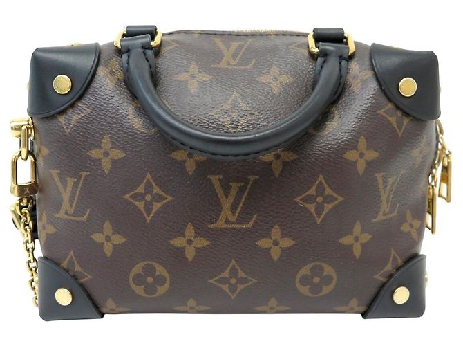 Petite Malle BORSA A MANO LOUIS VUITTON MALLE SOUPLE M45571 MONOGRAM BANDOULIERE Marrone - vista 2