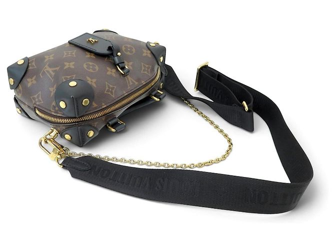 Petite Malle BORSA A MANO LOUIS VUITTON MALLE SOUPLE M45571 MONOGRAM BANDOULIERE Marrone - vista 4