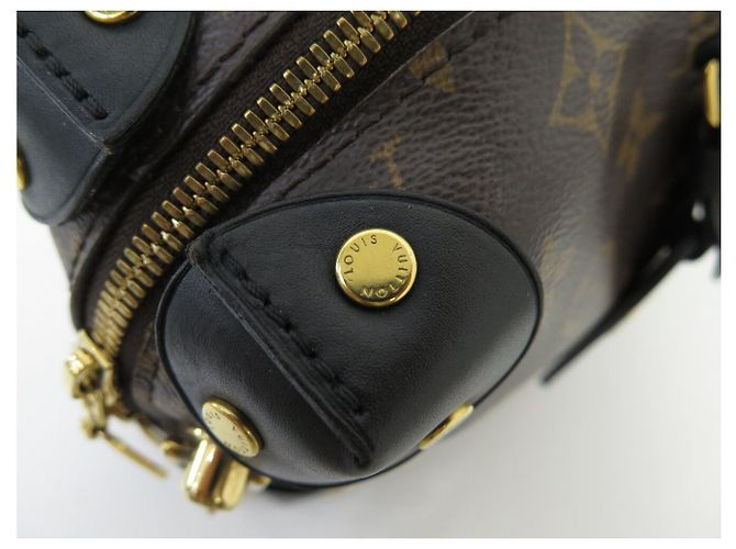 Petite Malle BORSA A MANO LOUIS VUITTON MALLE SOUPLE M45571 MONOGRAM BANDOULIERE Marrone - vista 9