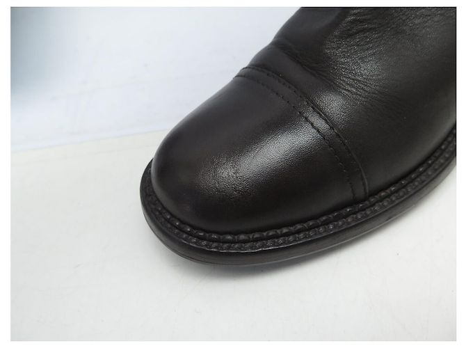 BOTAS CHANEL LOGO CC G29323 CUERO ACOLCHADO MARRÓN Castaño - vista 15