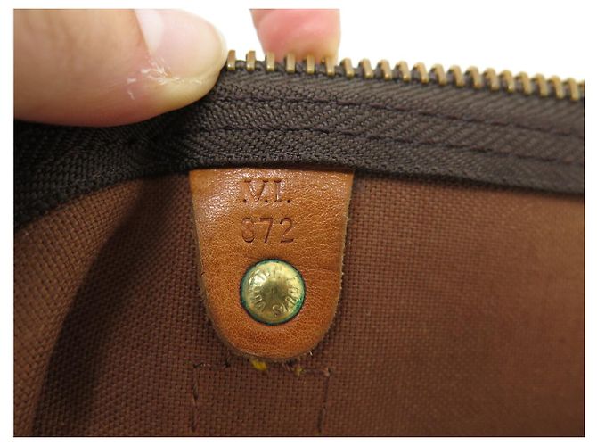 BORSA DA VIAGGIO A MANO VINTAGE LOUIS VUITTON KEEPALL 55 MONOGRAM BANDOULIERE Marrone - vista 12