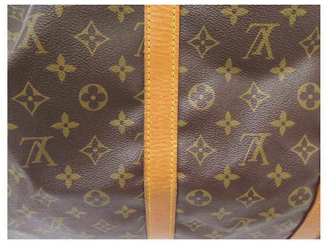 BORSA DA VIAGGIO A MANO VINTAGE LOUIS VUITTON KEEPALL 55 MONOGRAM BANDOULIERE Marrone - vista 14