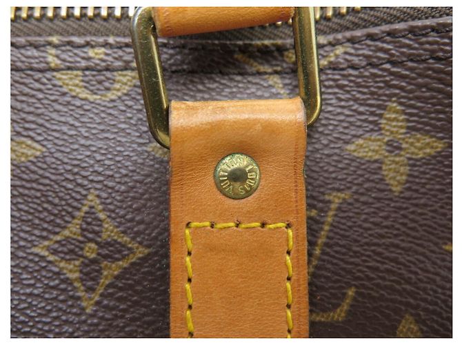 BORSA DA VIAGGIO A MANO VINTAGE LOUIS VUITTON KEEPALL 55 MONOGRAM BANDOULIERE Marrone - vista 18