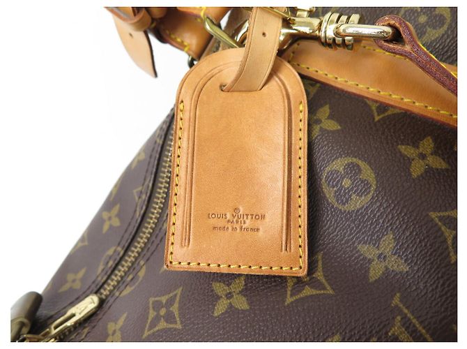 BORSA DA VIAGGIO A MANO VINTAGE LOUIS VUITTON KEEPALL 55 MONOGRAM BANDOULIERE Marrone - vista 6