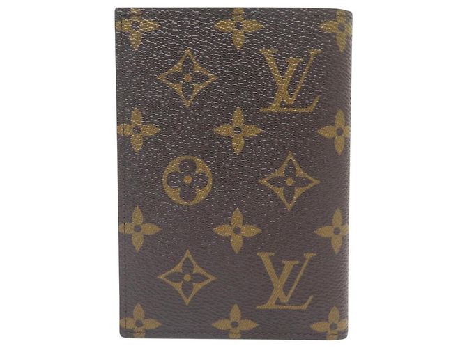 NOVA CAPA DE PASSAPORTE LOUIS VUITTON POCHETTE M64502 EM TOILE MONOGRAM Marrom - vista 2