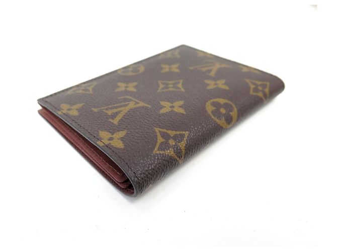 NOVA CAPA DE PASSAPORTE LOUIS VUITTON POCHETTE M64502 EM TOILE MONOGRAM Marrom - vista 4