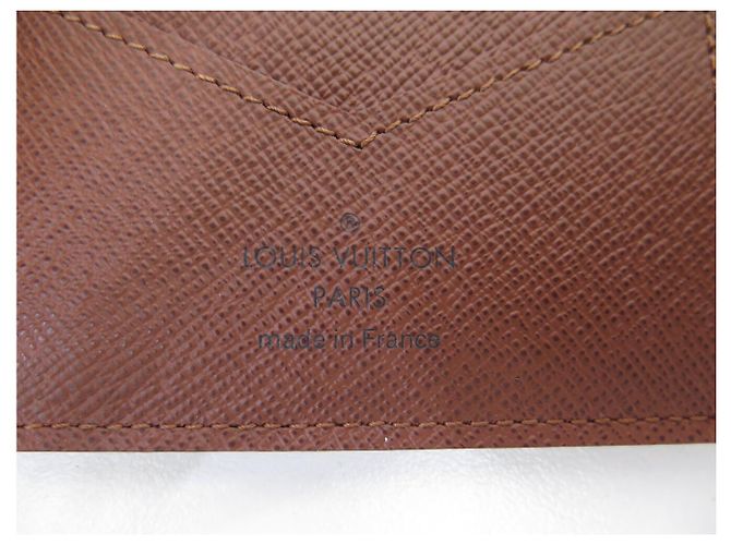 NOVA CAPA DE PASSAPORTE LOUIS VUITTON POCHETTE M64502 EM TOILE MONOGRAM Marrom - vista 6