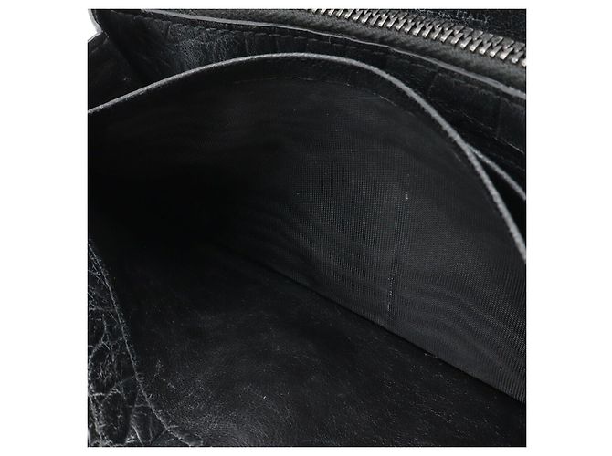 Autre Marque Yves Saint Laurent Long Wallet mit Rundum-Reißverschluss Schwarz - Ansicht 7