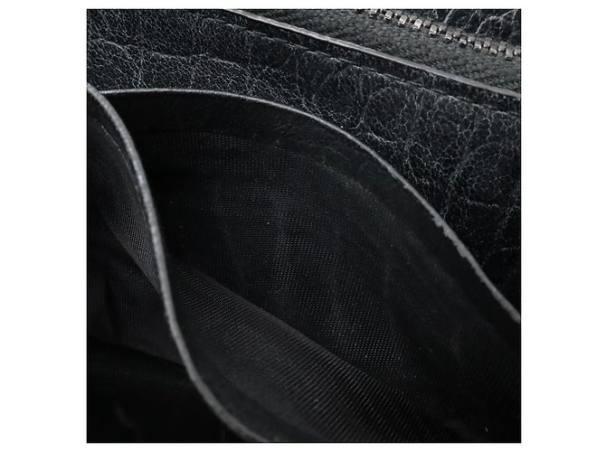Autre Marque Yves Saint Laurent Long Wallet mit Rundum-Reißverschluss Schwarz - Ansicht 9