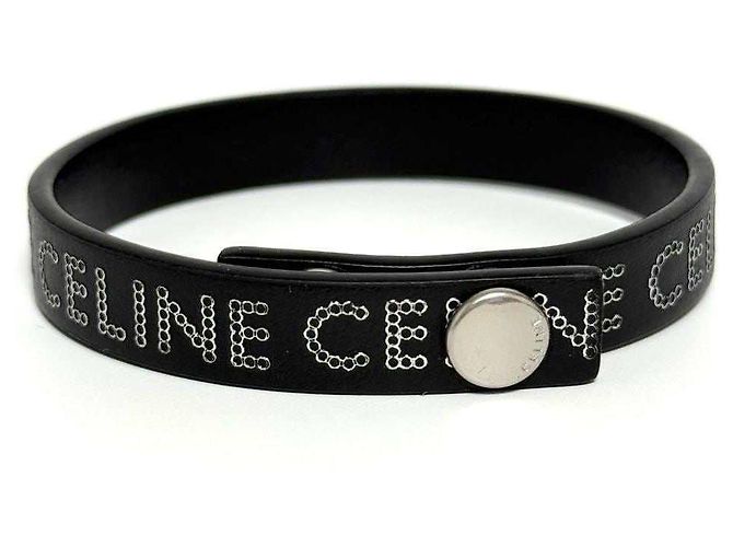 Céline Bracelet en cuir avec clous Monochrome CELINE Noir - vue 2