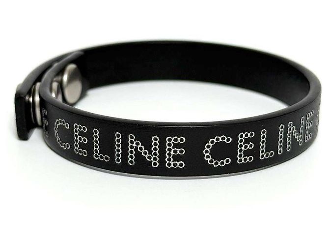 Céline Bracelet en cuir avec clous Monochrome CELINE Noir - vue 3
