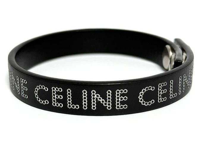 Céline Bracelet en cuir avec clous Monochrome CELINE Noir - vue 4