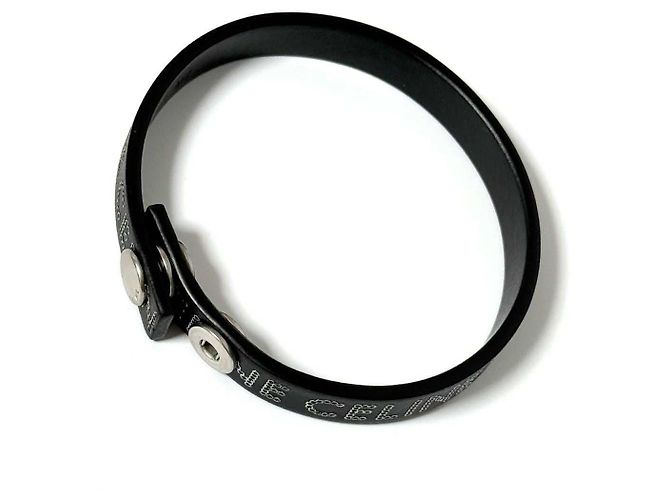Céline Bracelet en cuir avec clous Monochrome CELINE Noir - vue 5