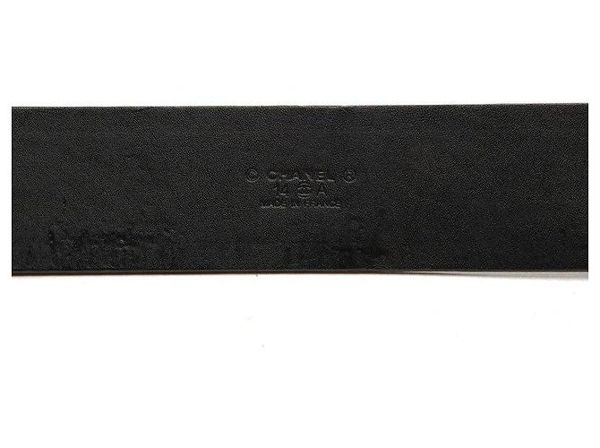 Chanel Coco Mark Leather Belt Black - view 5