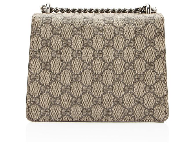 Borsa a spalla piccola Gucci GG Supreme Dionysus Marrone Beige - vista 3