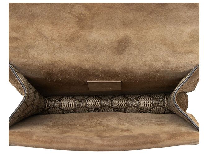 Borsa a spalla piccola Gucci GG Supreme Dionysus Marrone Beige - vista 7