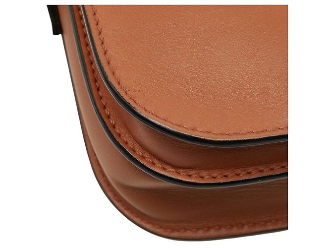 Borsa a tracolla in pelle Rockstud Valentino Garavani Marrone Beige - vista 5