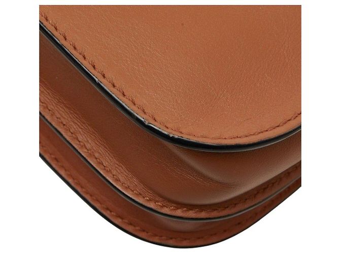 Borsa a tracolla in pelle Rockstud Valentino Garavani Marrone Beige - vista 6