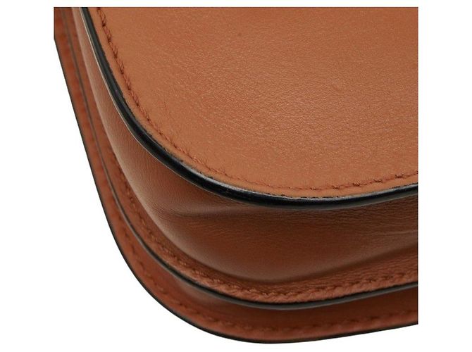 Borsa a tracolla in pelle Rockstud Valentino Garavani Marrone Beige - vista 7