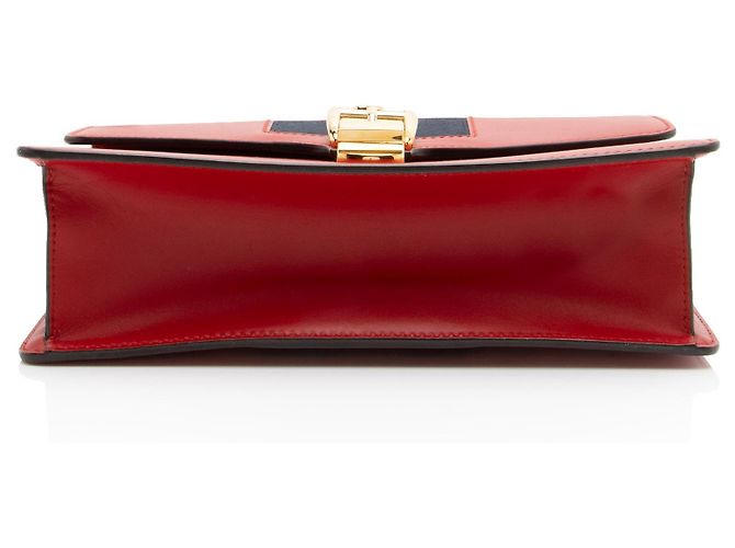 Gucci Leather Sylvie kleine Schultertasche Rot - Ansicht 4