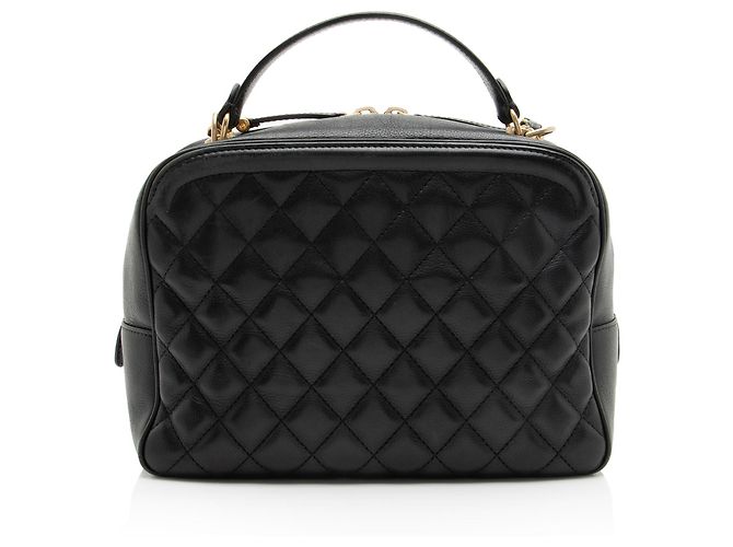 Chanel Calfskin CC Medium Vanity Case Black - view 3