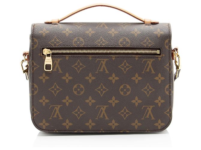 Bolsa de Ombro Louis Vuitton Monogram Canvas Pochette Metis Marrom - vista 3