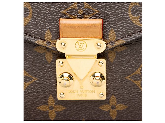 Bolsa de Ombro Louis Vuitton Monogram Canvas Pochette Metis Marrom - vista 8