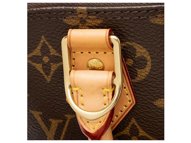 Bolso Satchel Alma PM de lona Monogram Louis Vuitton Castaño - vista 10