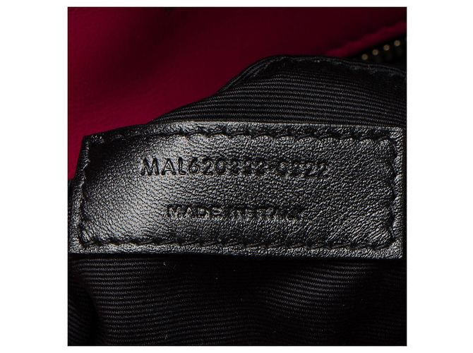Autre Marque Borsa a tracolla LouLou Toy Puffer in pelle d'agnello monogrammata Saint Laurent Rosa - vista 6