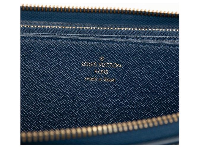 Cartera Louis Vuitton Zippy Monogram Jacquard Denim Long Wallet Azul - vista 5