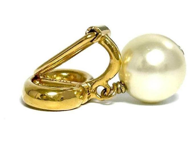 Pendientes de clip Christian Dior CD Navy Blanco - vista 5