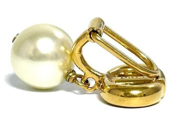 Pendientes de clip Christian Dior CD Navy Blanco - vista 6