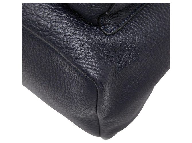 COACH Pebbled Leather Backpack Black - view 4