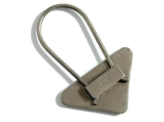 Chaveiro Prada de metal dourado Metálico - vista 2