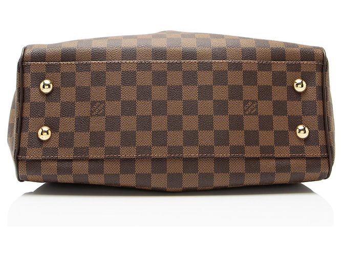 Borsa Louis Vuitton Damier Ebene Trevi PM Satchel Marrone - vista 4