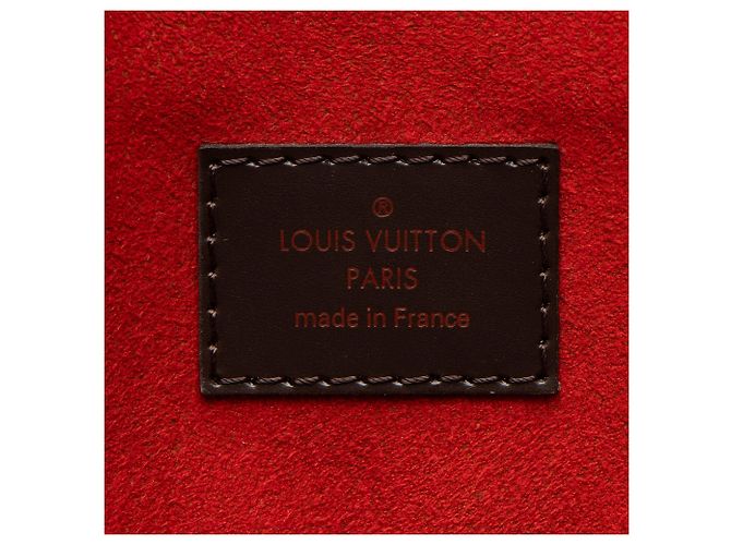 Borsa Louis Vuitton Damier Ebene Trevi PM Satchel Marrone - vista 8