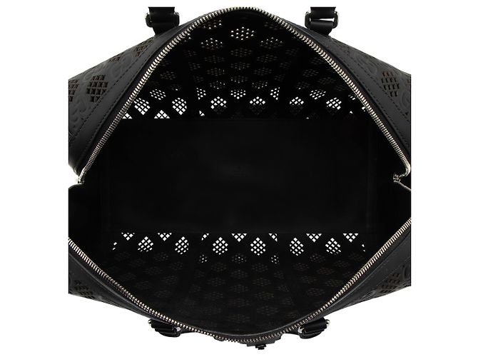 Bolso Duffle Medium de piel grabada GG perforada Gucci Negro - vista 6