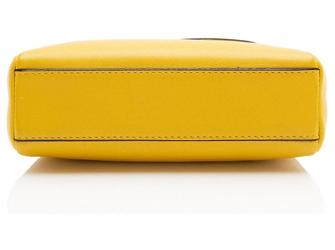 Fendi Peekaboo Micro Schultertasche aus Nappa-Leder Gelb - Ansicht 4