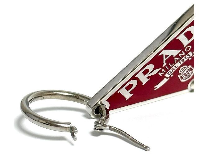 Prada Silver 925 Ohrringe Silber Metallisch - Ansicht 3