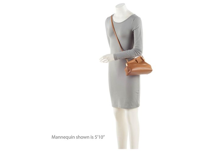 Zucca Borsa a spalla piccola Fendi First in lambskin Fendi Marrone - vista 5