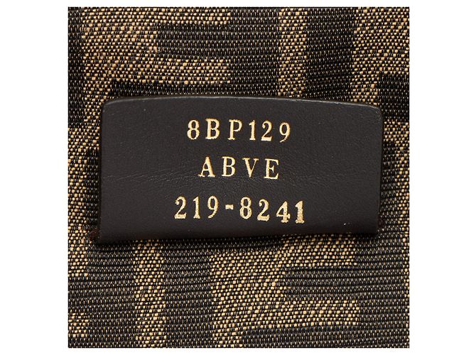 Zucca Borsa a spalla piccola Fendi First in lambskin Fendi Marrone - vista 6