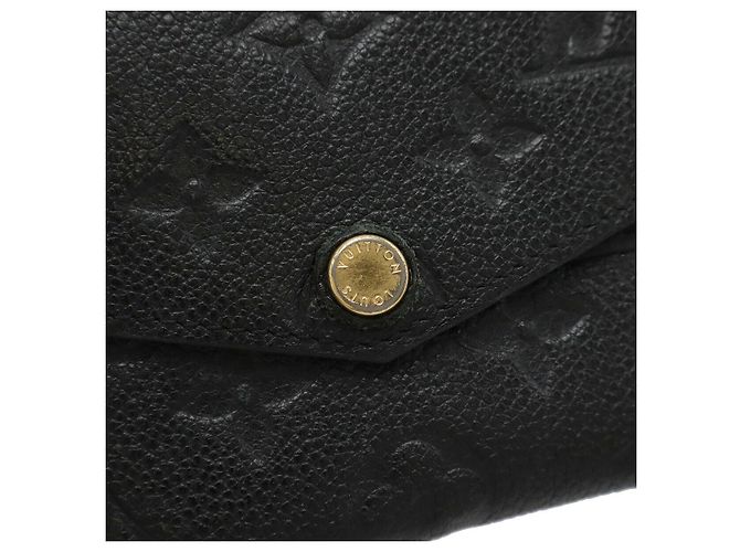 Porte-monnaie Louis Vuitton Monogram Empreinte Noir - vue 4