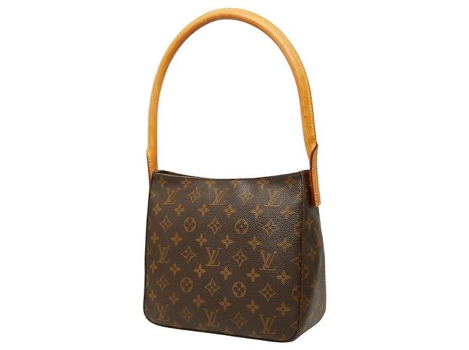 Louis Vuitton Looping MM Monogram Shoulder Bag Brown - view 2