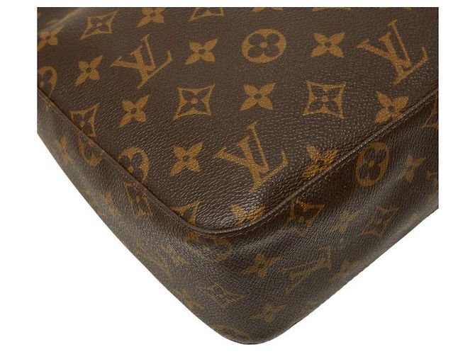 Louis Vuitton Looping MM Monogram Shoulder Bag Brown - view 5