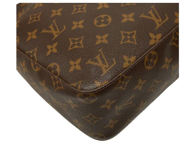 Louis Vuitton Looping MM Monogram Shoulder Bag Brown - view 7