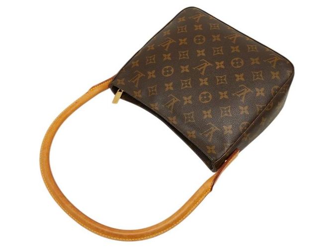 Louis Vuitton Looping MM Monogram Shoulder Bag Brown - view 8